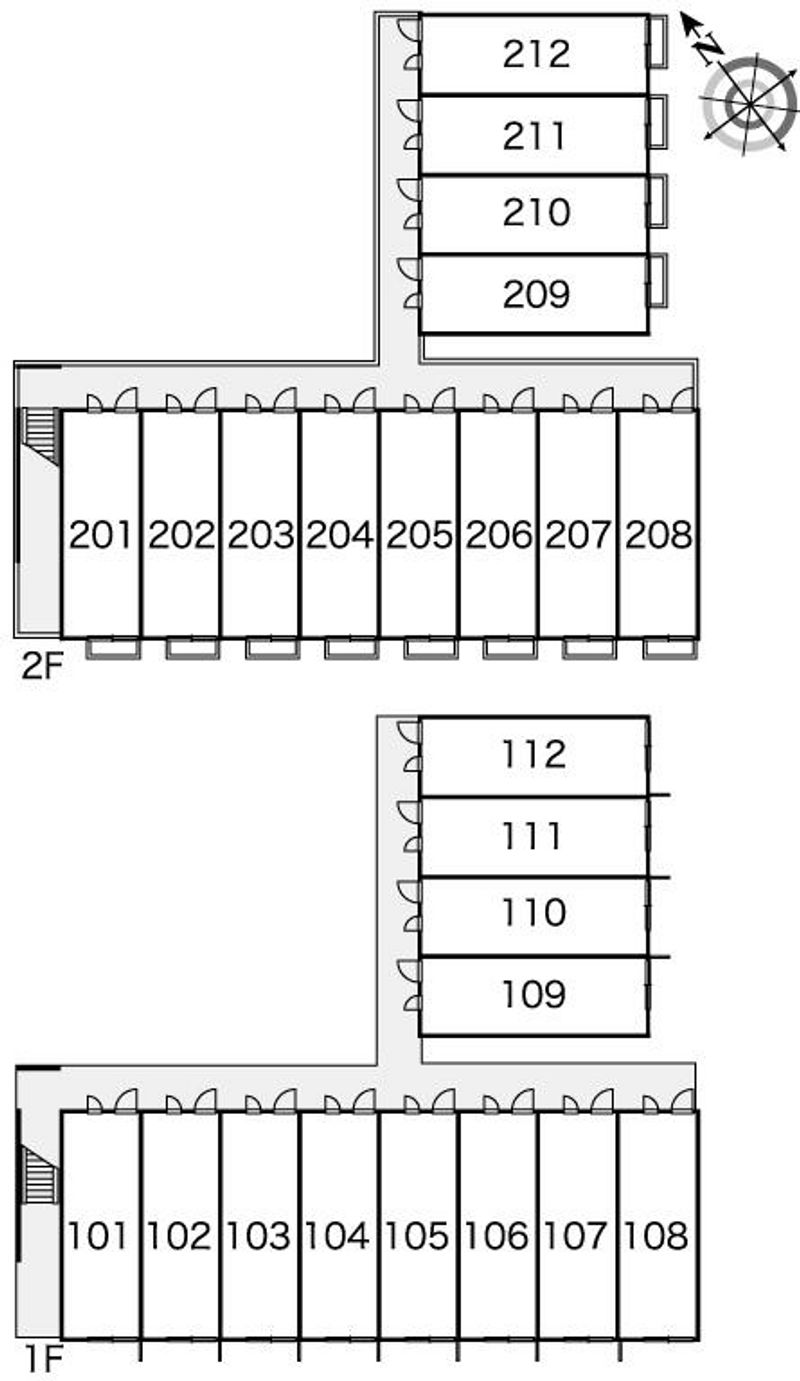 レオパレスモンターニュ 間取配置図