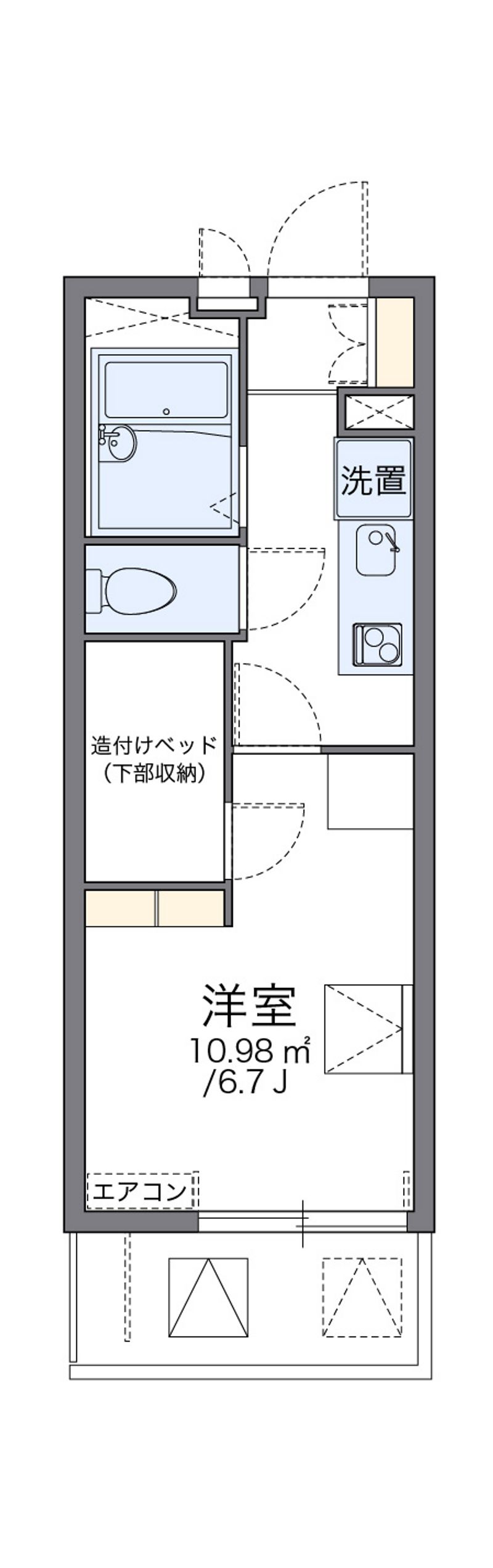 レオパレスＳＵＳＡＮＯ 間取図