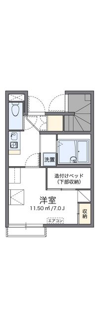 レオパレスクリスマスローズ 間取り図