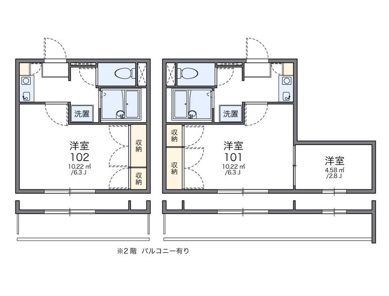 レオパレス舘町 間取図