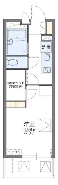 レオパレスエナ 間取り図