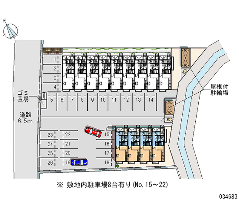 レオパレス本郷Ｂ 月極駐車場