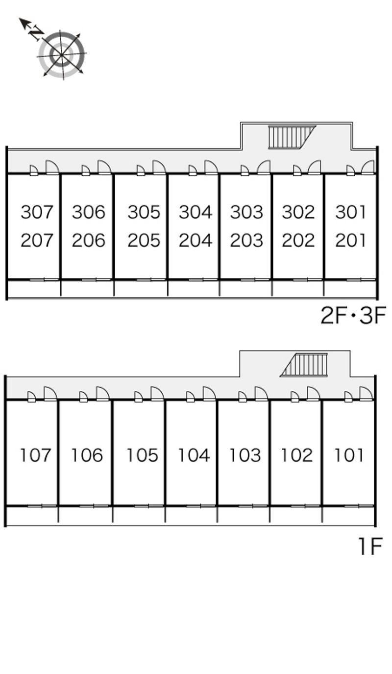 レオパレスエポック 間取配置図