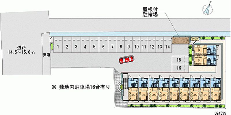 24599 Monthly parking lot