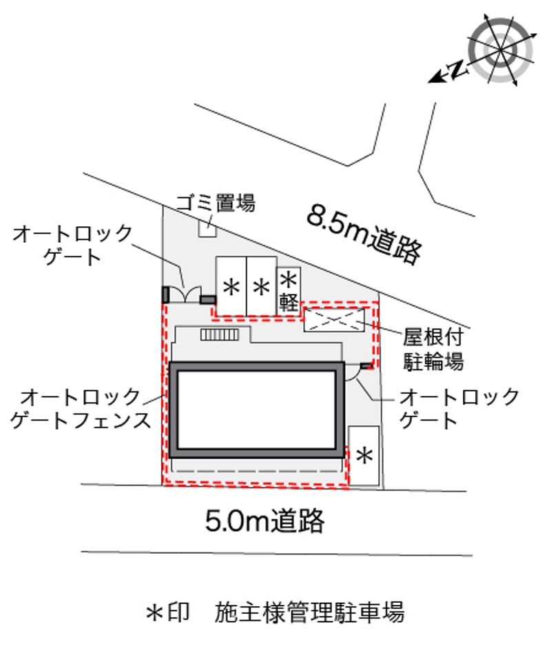 レオパレスレインボー 配置図