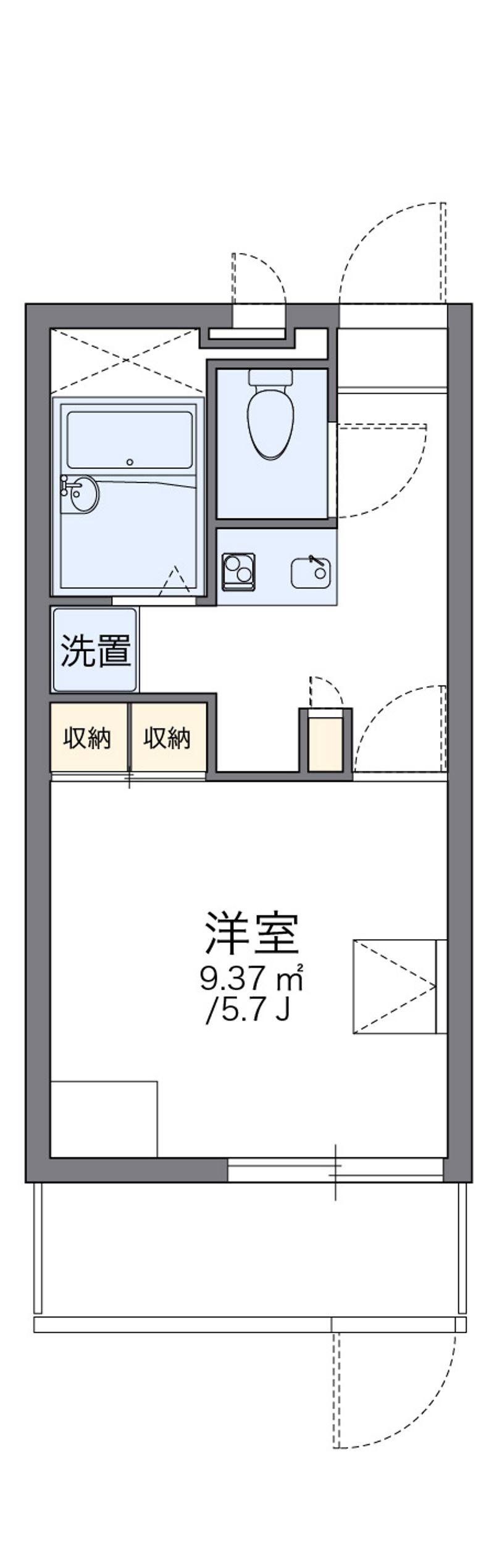 レオパレスクリア神野 間取図