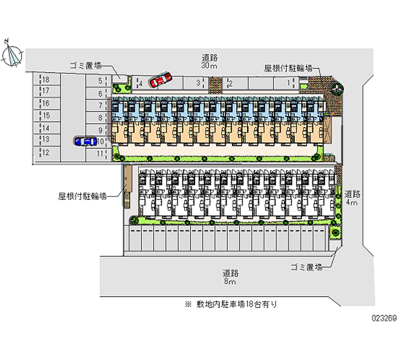 23269 bãi đậu xe hàng tháng