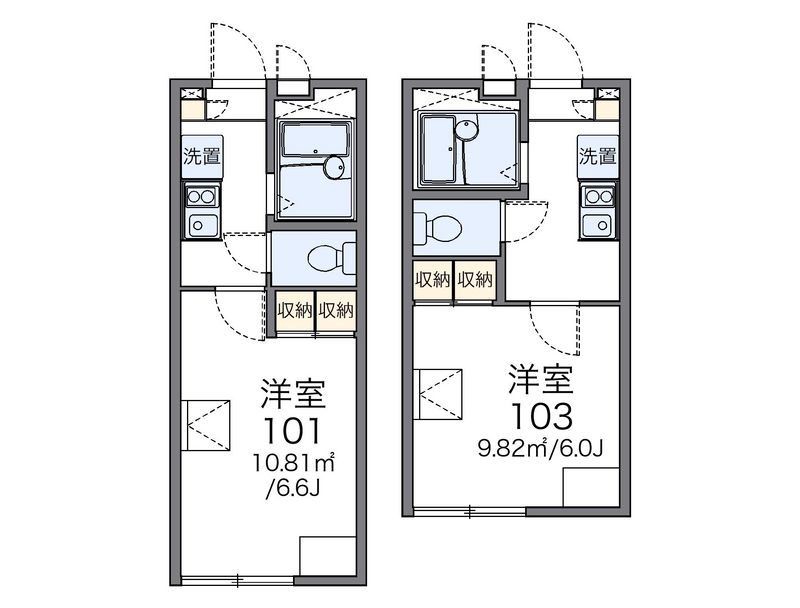 レオパレスエグランテ大岡 間取図