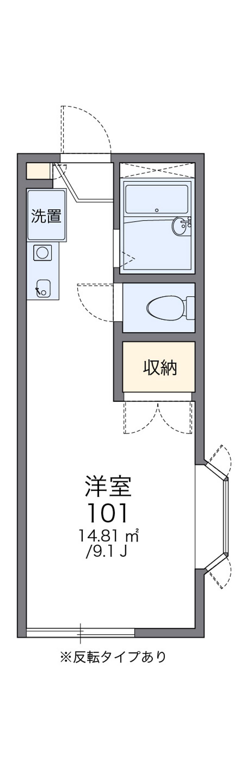 レオパレス井上 間取図