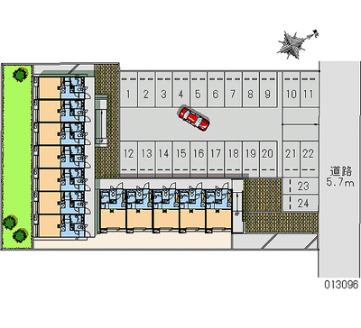 13096 Monthly parking lot