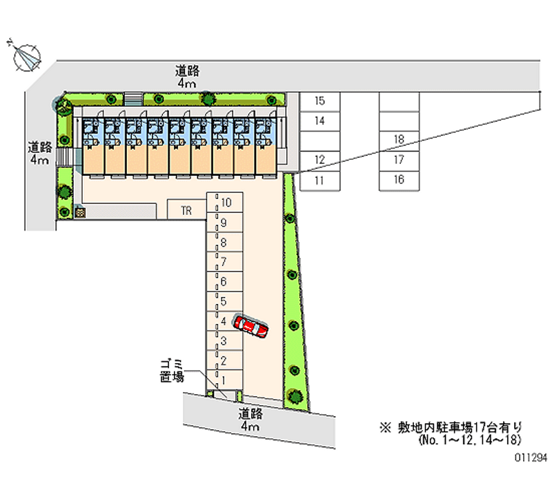 11294 Monthly parking lot