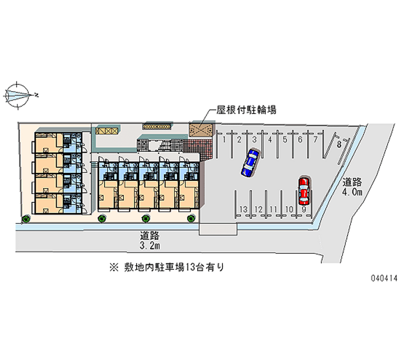 レオパレスクレシア 月極駐車場