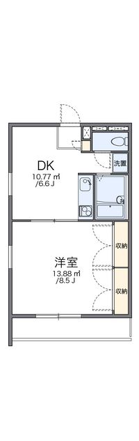 レオパレス拝島町 間取り図