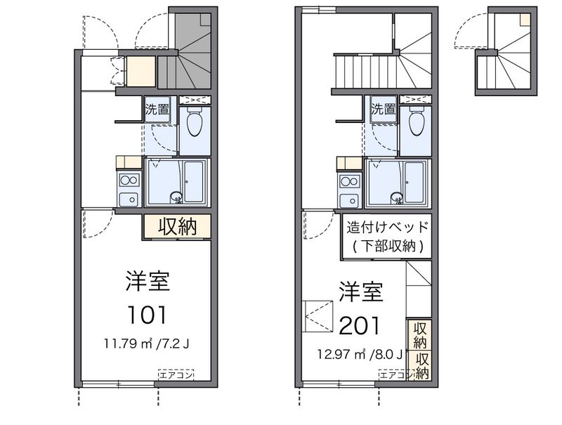 レオパレス愛Ⅱ 間取図