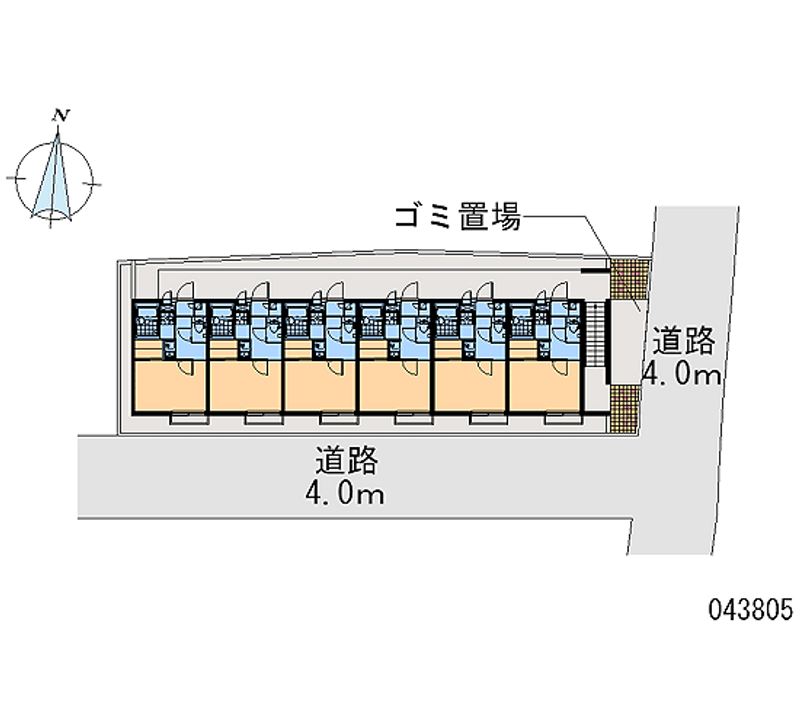 レオパレスアプリコット 区画図