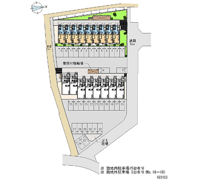 23123 Monthly parking lot