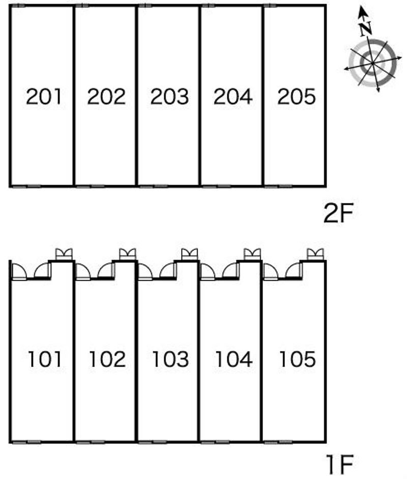 レオパレスサンセールヤエマキ 間取り配置図