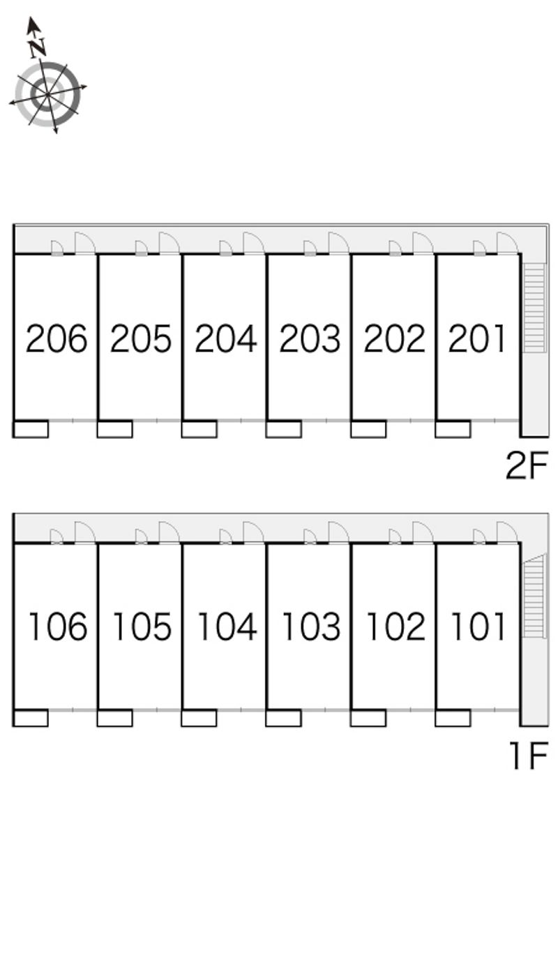 レオパレスひいらぎ 間取配置図