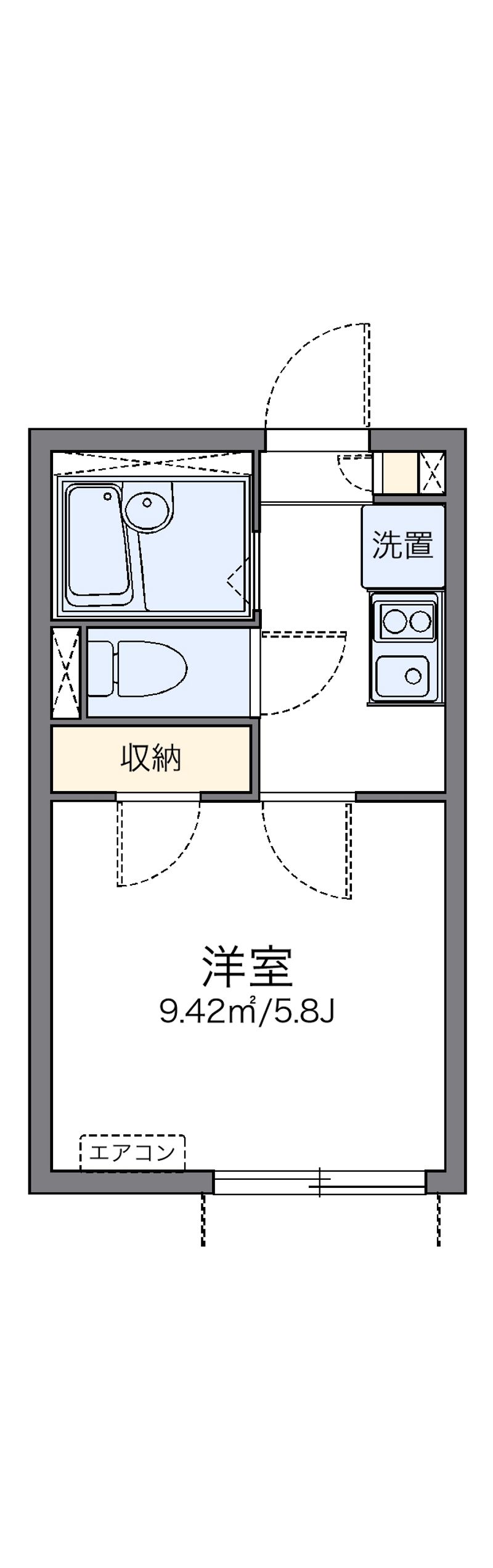 レオネクストクレール大井 間取図