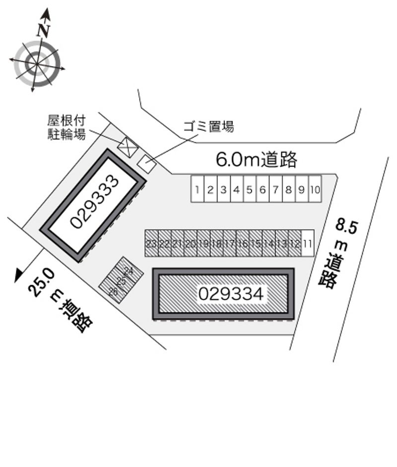 レオパレスアトリオ　Ｂ 配置図