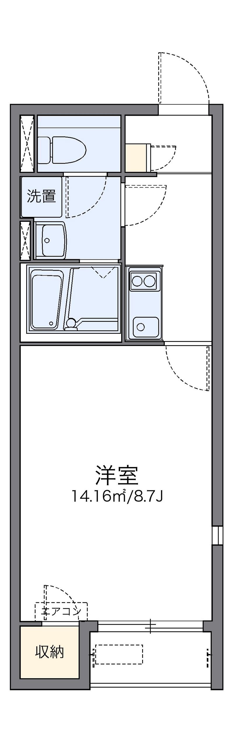 レオネクストＳＡＺＡＮＫＡ 間取図