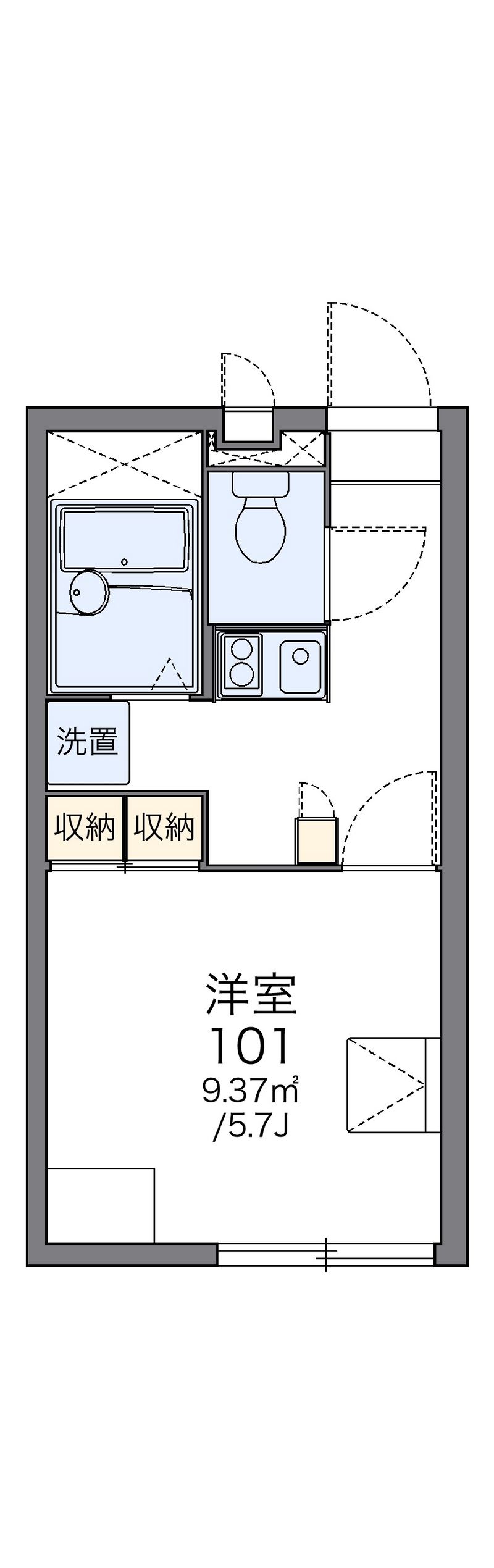 レオパレスツェーンブルグ 間取図
