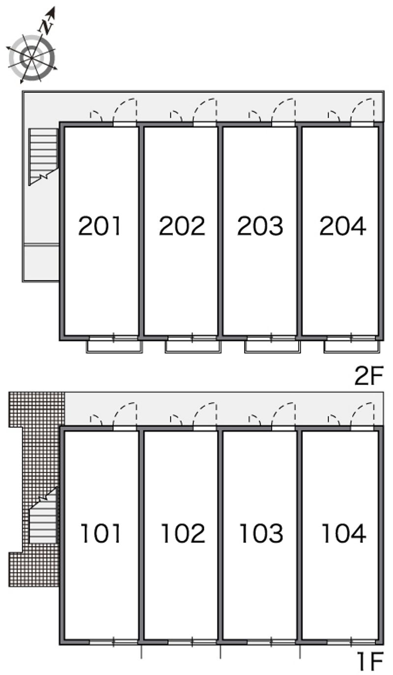 レオパレスベルウッド　カシハラ 間取り配置図