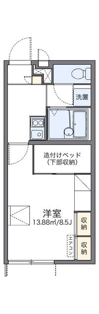 レオパレスひまわり 間取り図