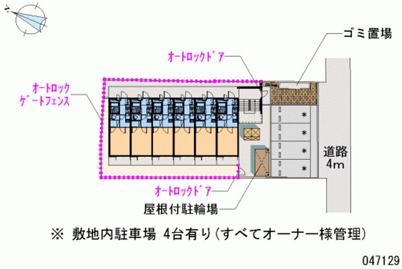 レオパレス西中洲 区画図