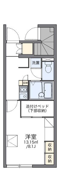 レオパレスグリーンパル滝道 間取り図