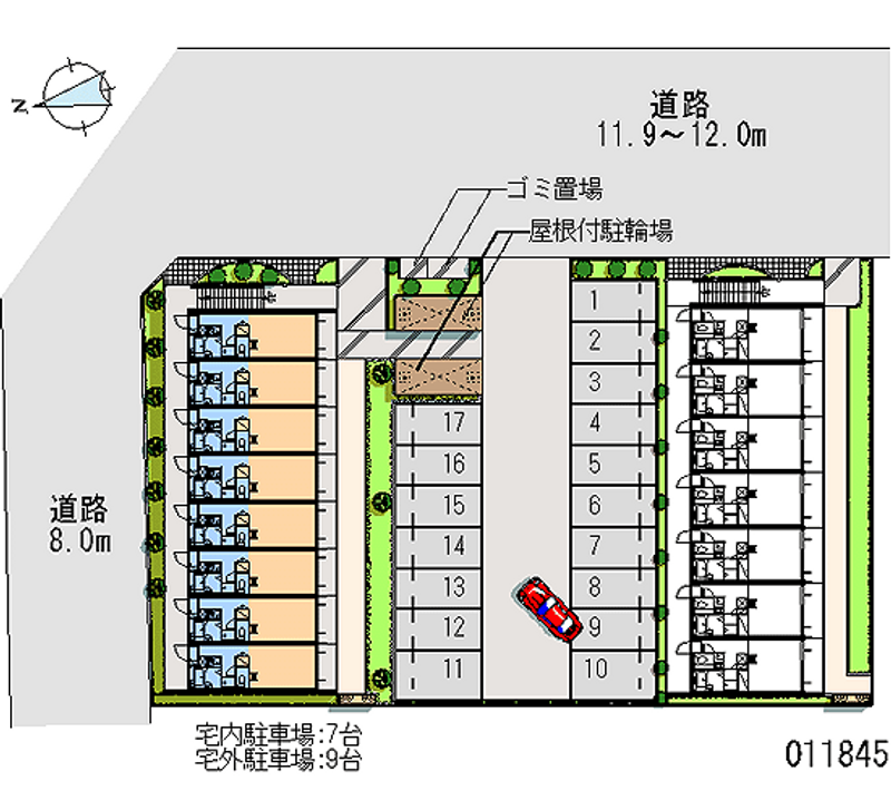 11845 bãi đậu xe hàng tháng