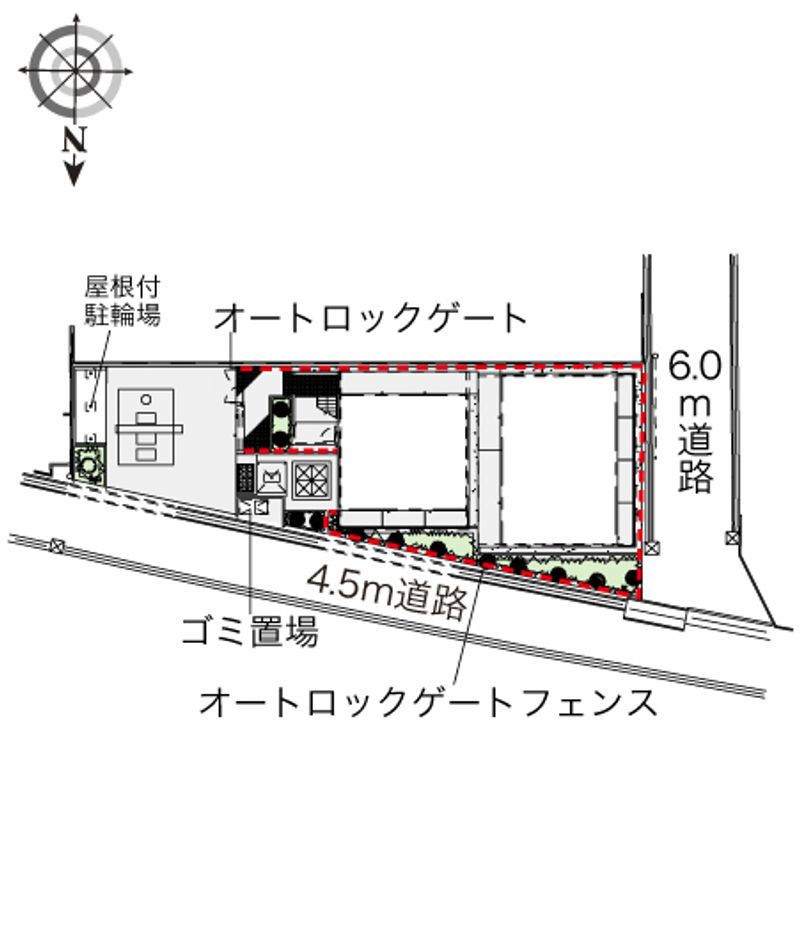 レオパレス市川原木 配置図