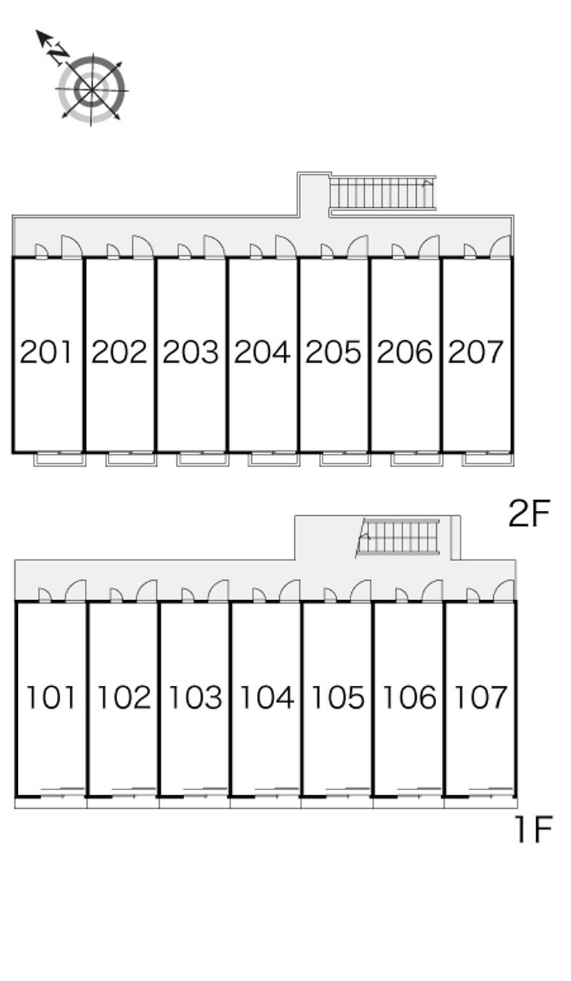 レオパレスシンフォニア 間取配置図