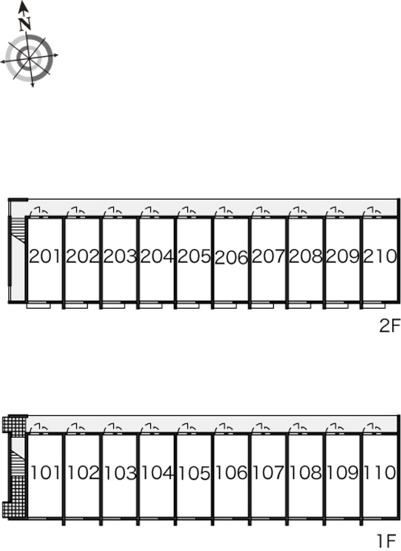 レオパレスかりゆし 間取り配置図