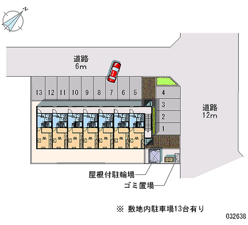 レオパレスクレールはまなす 月極駐車場