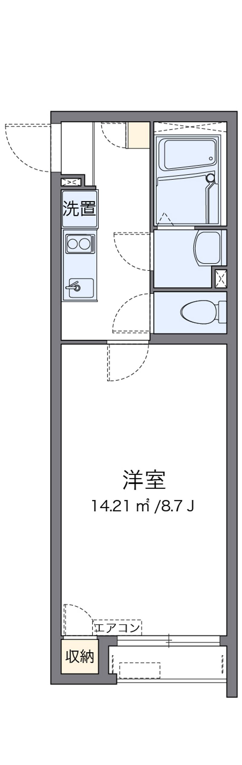 クレイノ高坂 間取図