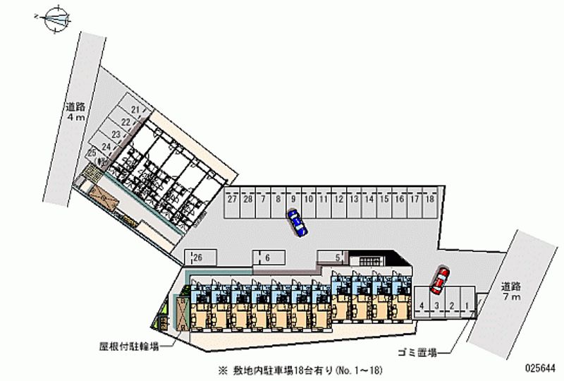 レオパレスソレーユ若葉 月極駐車場