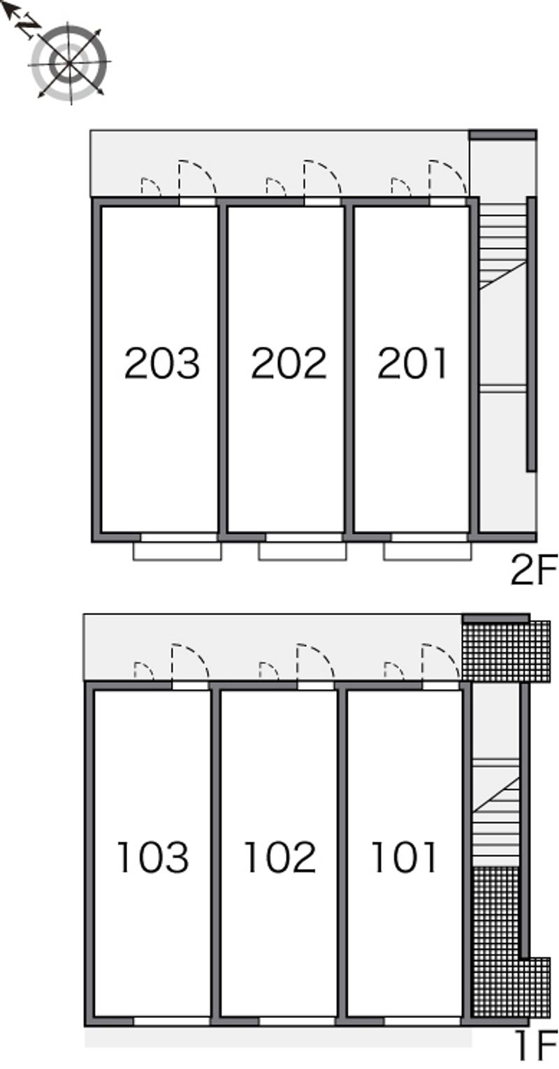 レオパレス江尻台 間取配置図