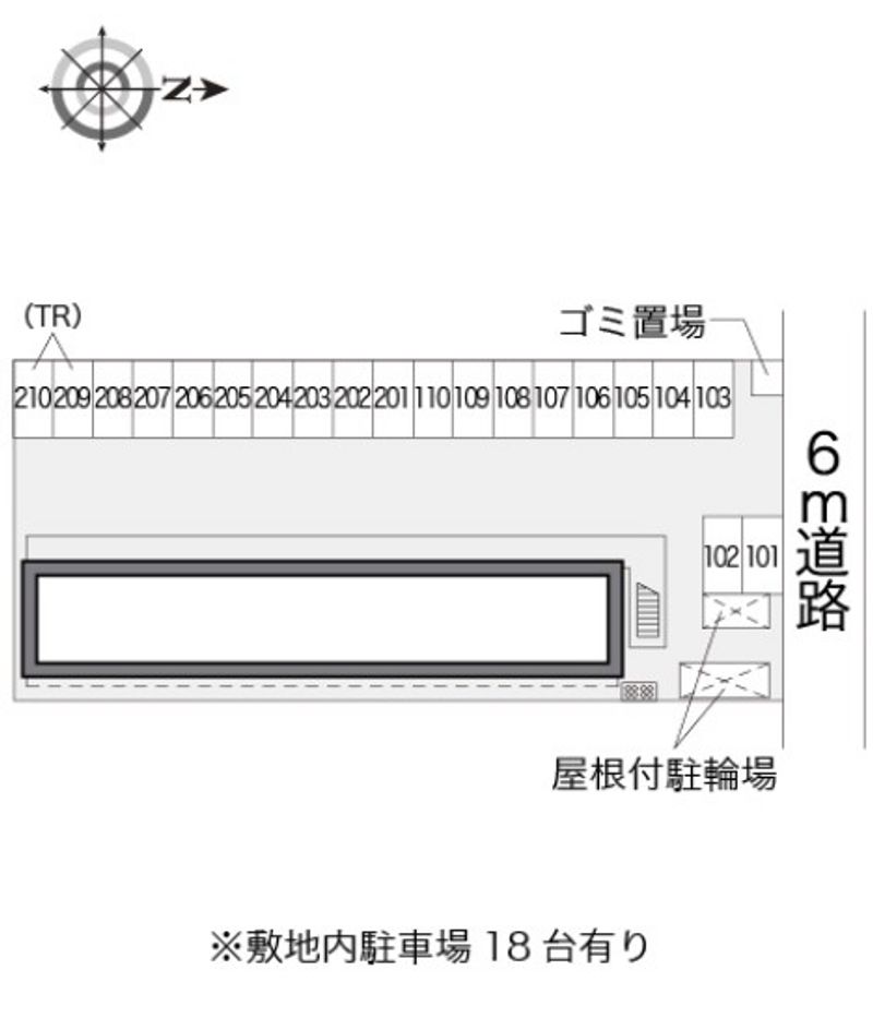 レオパレスブルースカイⅠ 駐車場