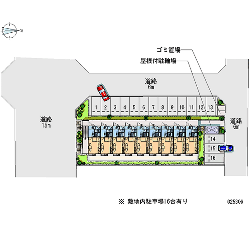 レオパレス大地Ⅰ 月極駐車場