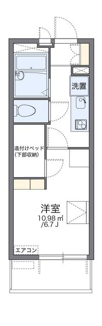 レオパレスハルカ 間取り図