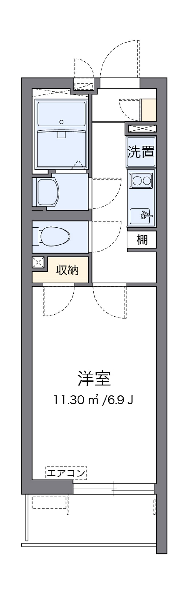 クレイノＧＯＮＴＡ 間取図
