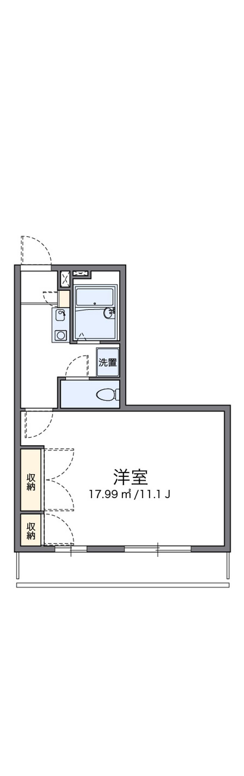 レオパレス飾西 間取図
