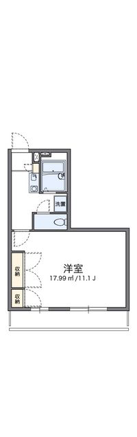 レオパレス飾西 間取り図