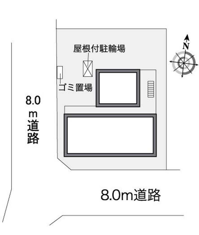 レオパレスディアコートⅡ 配置図