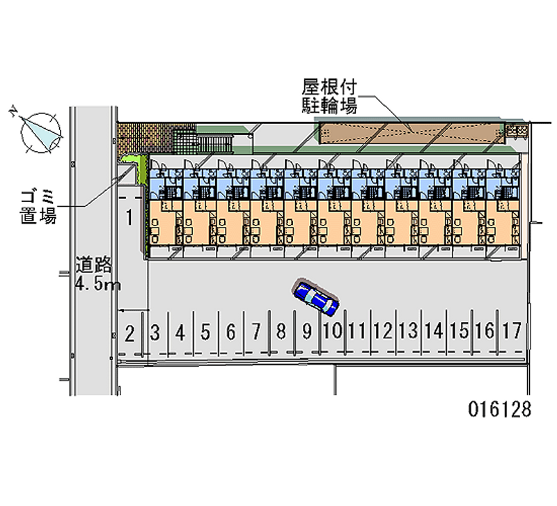 16128 bãi đậu xe hàng tháng