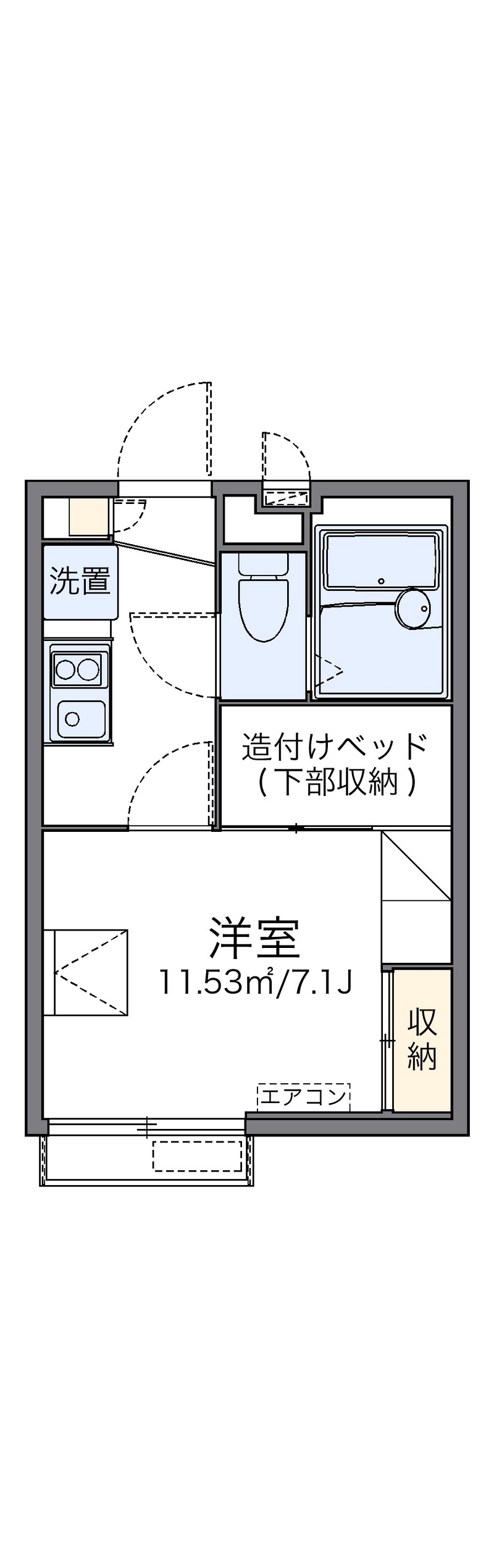 レオパレスネオライフ江古田Ⅱ 間取り