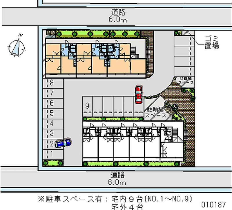 レオパレスニューケルビン２ 月極駐車場