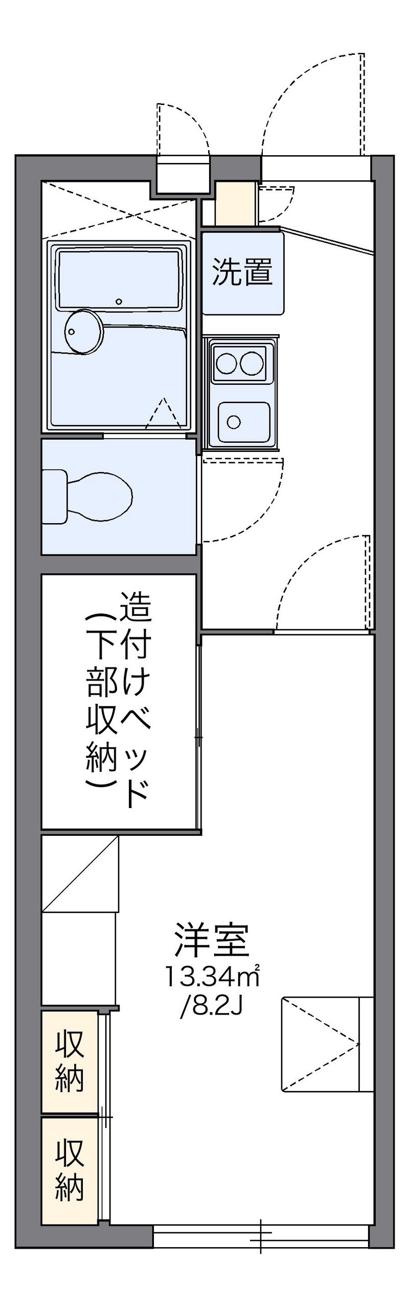 レオパレス天意 間取図