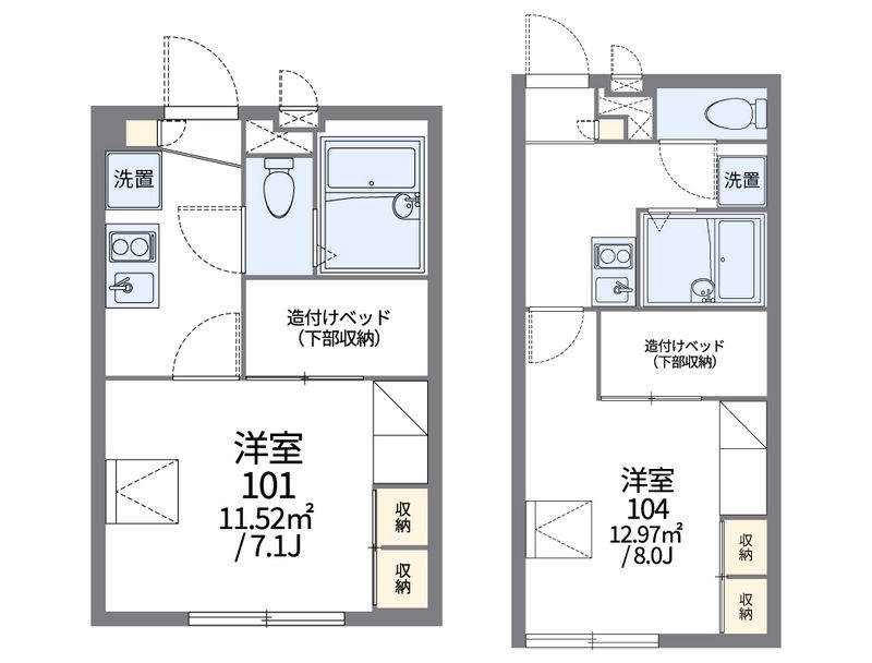 レオパレス大洋 間取図